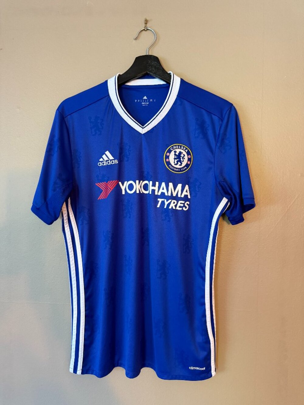 Chelsea FC Adidas 2016/17 Home Soccer Jersey Blue Men’s M ClimaCool